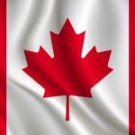 Canada flag background